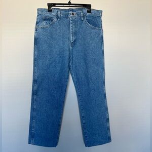 Men’s Classic Blue Stonewashed Denim Jeans